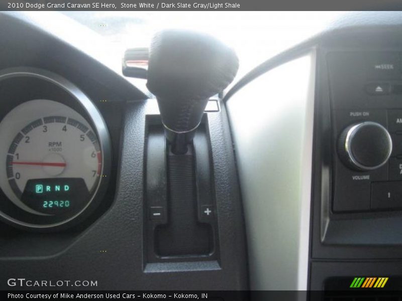 Stone White / Dark Slate Gray/Light Shale 2010 Dodge Grand Caravan SE Hero