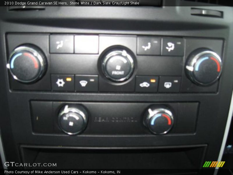 Stone White / Dark Slate Gray/Light Shale 2010 Dodge Grand Caravan SE Hero