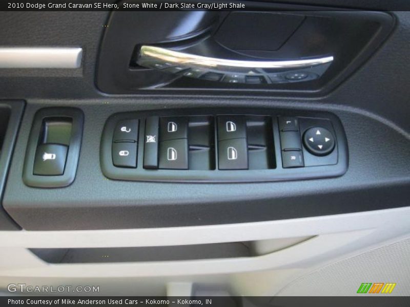Stone White / Dark Slate Gray/Light Shale 2010 Dodge Grand Caravan SE Hero