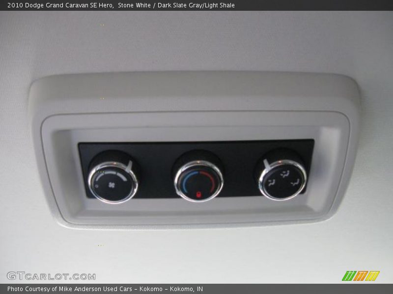Stone White / Dark Slate Gray/Light Shale 2010 Dodge Grand Caravan SE Hero