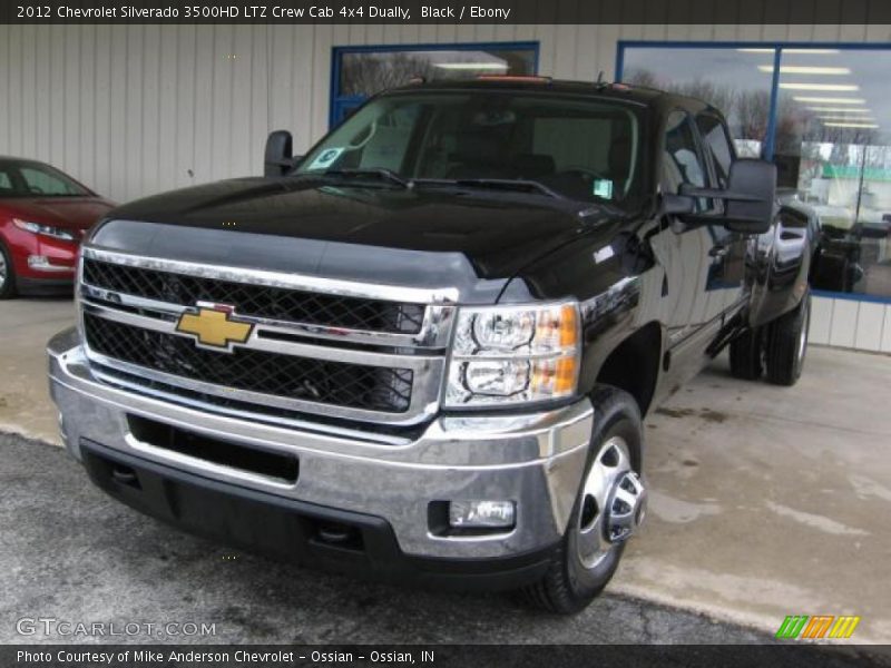 Black / Ebony 2012 Chevrolet Silverado 3500HD LTZ Crew Cab 4x4 Dually