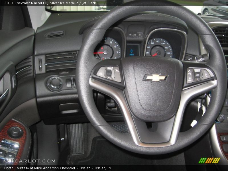 Silver Ice Metallic / Jet Black 2013 Chevrolet Malibu LT