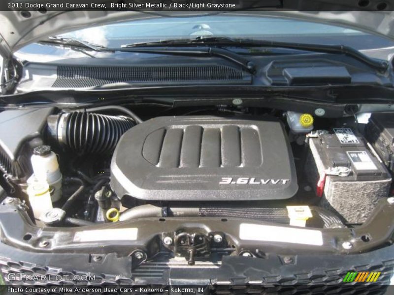 Bright Silver Metallic / Black/Light Graystone 2012 Dodge Grand Caravan Crew