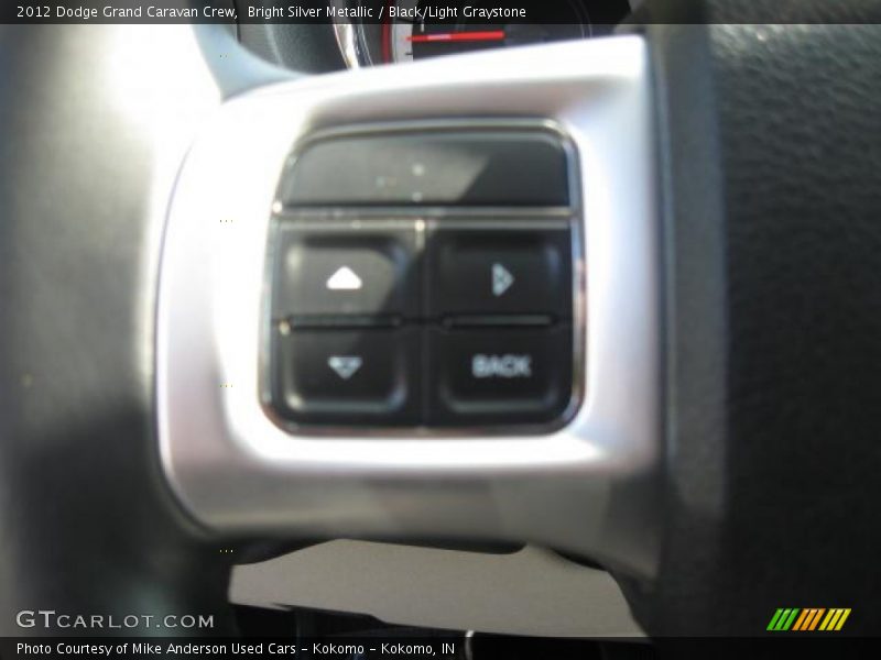 Bright Silver Metallic / Black/Light Graystone 2012 Dodge Grand Caravan Crew