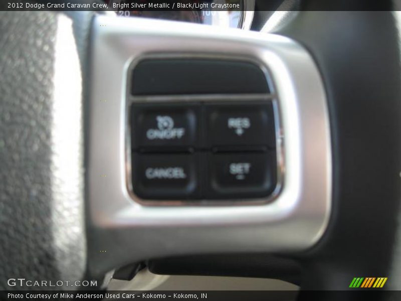 Bright Silver Metallic / Black/Light Graystone 2012 Dodge Grand Caravan Crew