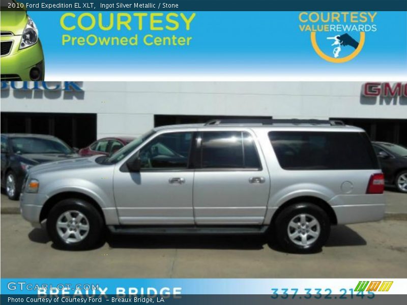 Ingot Silver Metallic / Stone 2010 Ford Expedition EL XLT