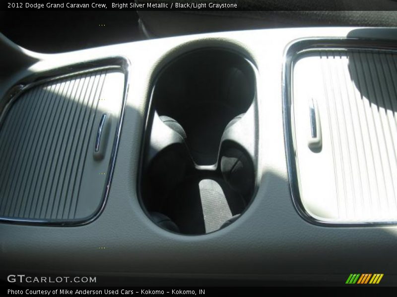Bright Silver Metallic / Black/Light Graystone 2012 Dodge Grand Caravan Crew