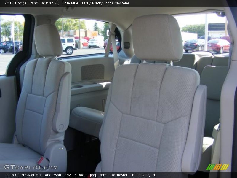True Blue Pearl / Black/Light Graystone 2013 Dodge Grand Caravan SE