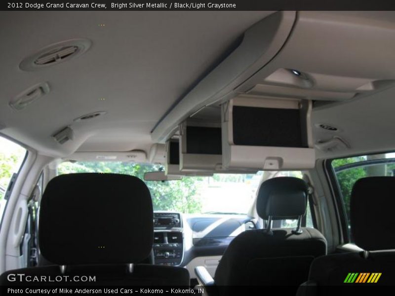Bright Silver Metallic / Black/Light Graystone 2012 Dodge Grand Caravan Crew