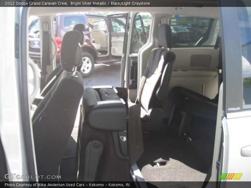 Bright Silver Metallic / Black/Light Graystone 2012 Dodge Grand Caravan Crew