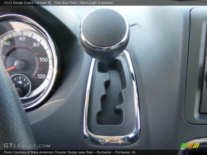 True Blue Pearl / Black/Light Graystone 2013 Dodge Grand Caravan SE