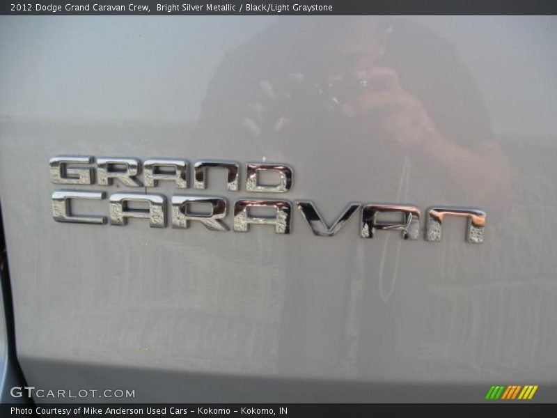 Bright Silver Metallic / Black/Light Graystone 2012 Dodge Grand Caravan Crew