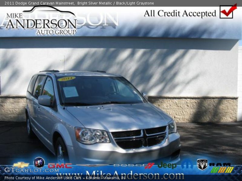 Bright Silver Metallic / Black/Light Graystone 2011 Dodge Grand Caravan Mainstreet
