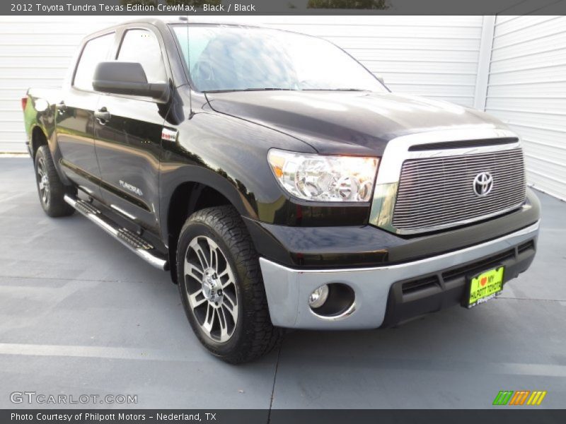 Black / Black 2012 Toyota Tundra Texas Edition CrewMax