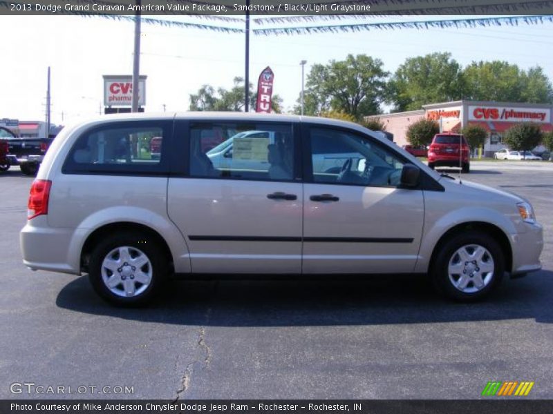 Sandstone / Black/Light Graystone 2013 Dodge Grand Caravan American Value Package