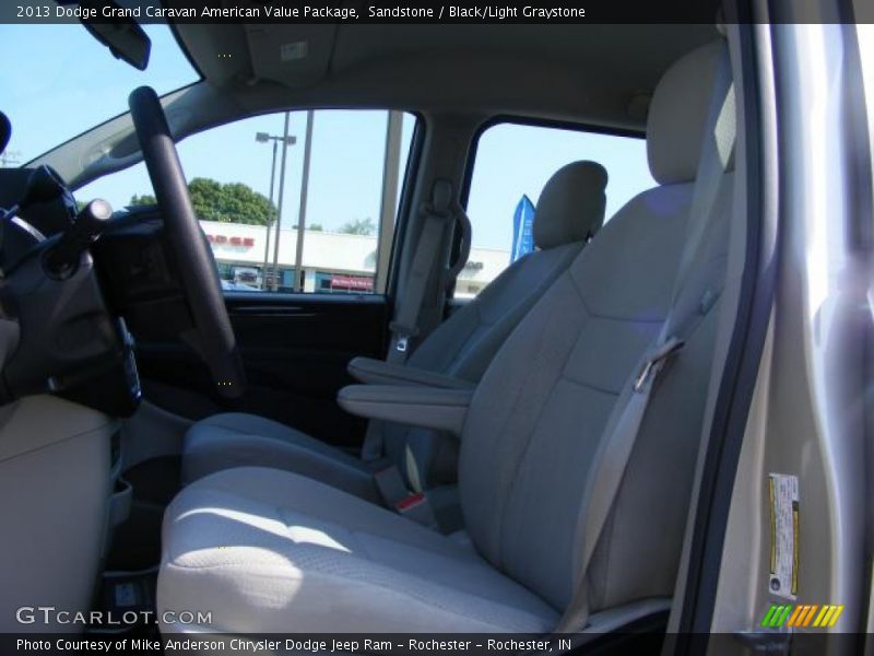 Sandstone / Black/Light Graystone 2013 Dodge Grand Caravan American Value Package
