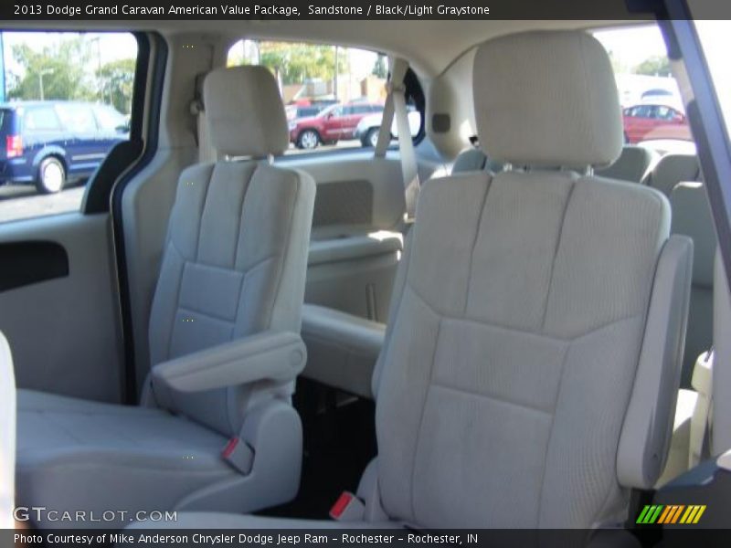 Sandstone / Black/Light Graystone 2013 Dodge Grand Caravan American Value Package