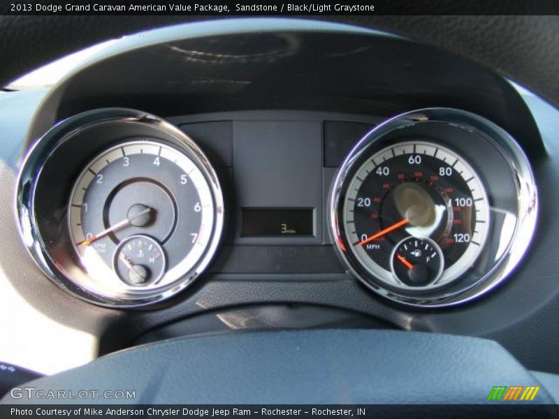 Sandstone / Black/Light Graystone 2013 Dodge Grand Caravan American Value Package