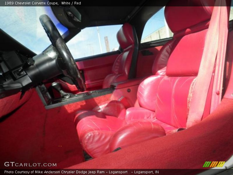  1989 Corvette Coupe Red Interior