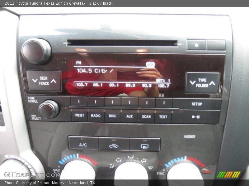 Black / Black 2012 Toyota Tundra Texas Edition CrewMax