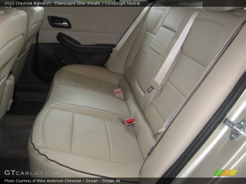 Champagne Silver Metallic / Cocoa/Light Neutral 2013 Chevrolet Malibu LT