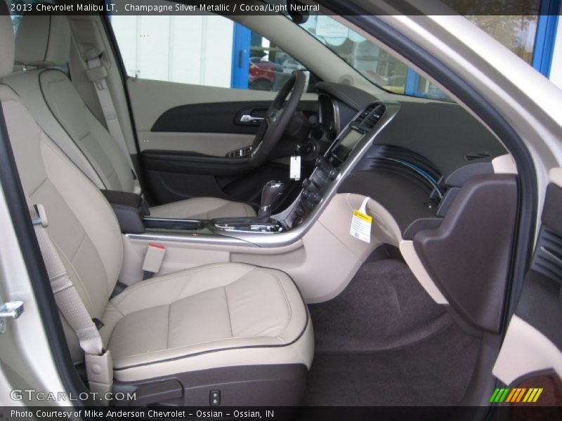 Champagne Silver Metallic / Cocoa/Light Neutral 2013 Chevrolet Malibu LT