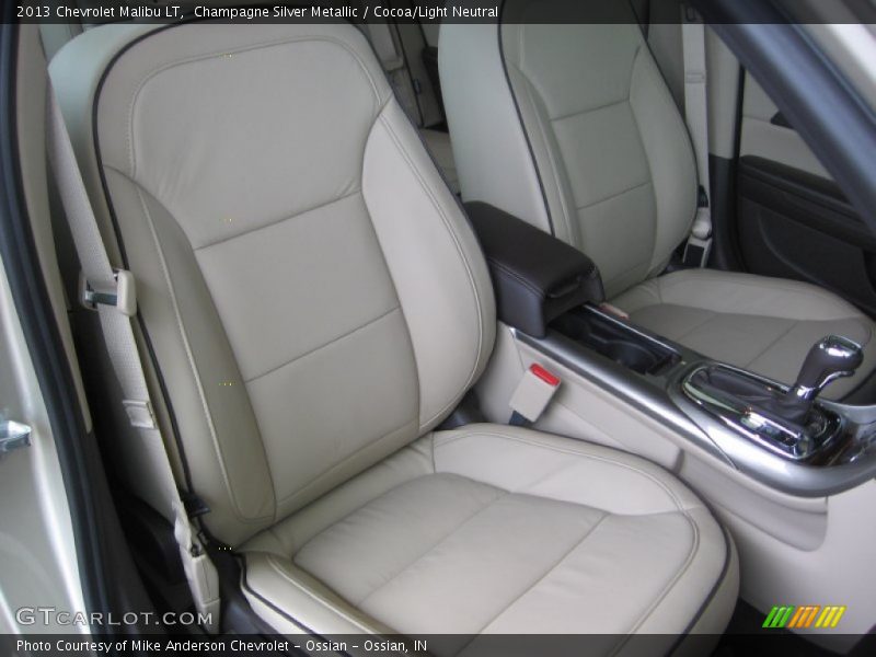 Champagne Silver Metallic / Cocoa/Light Neutral 2013 Chevrolet Malibu LT