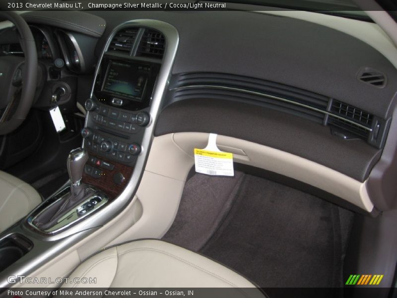 Champagne Silver Metallic / Cocoa/Light Neutral 2013 Chevrolet Malibu LT