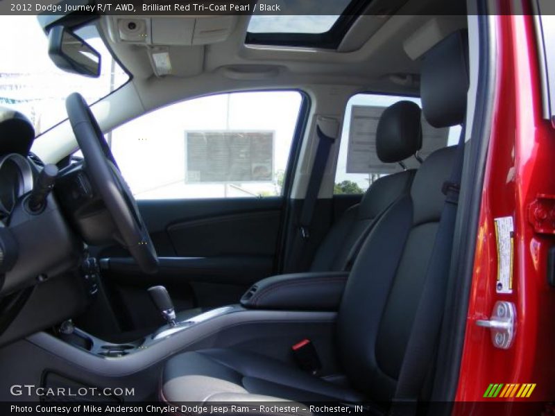 Brilliant Red Tri-Coat Pearl / Black 2012 Dodge Journey R/T AWD