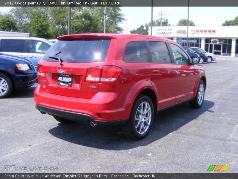 Brilliant Red Tri-Coat Pearl / Black 2012 Dodge Journey R/T AWD