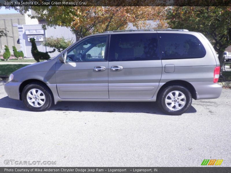 Sage Green Metallic / Gray 2005 Kia Sedona EX