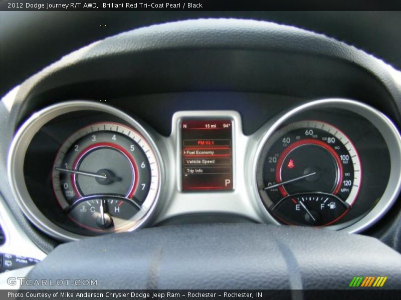 Brilliant Red Tri-Coat Pearl / Black 2012 Dodge Journey R/T AWD