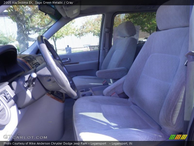 Sage Green Metallic / Gray 2005 Kia Sedona EX