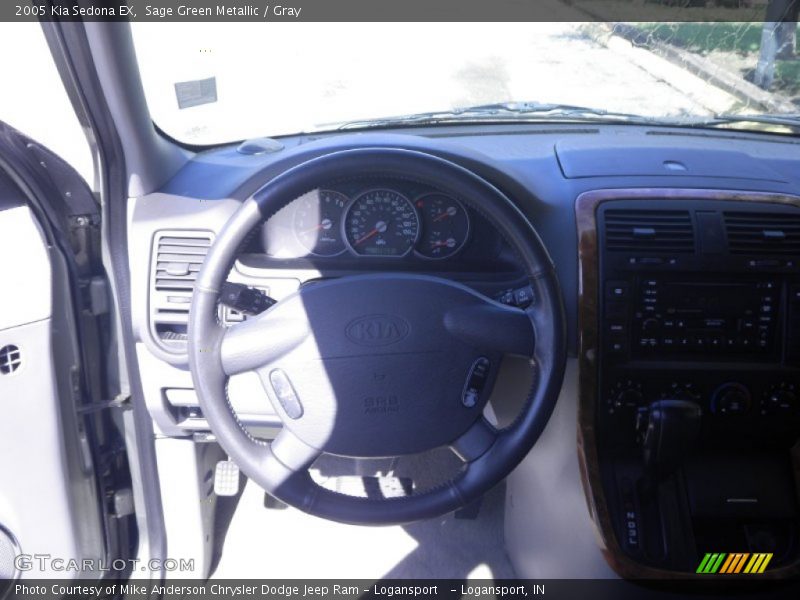 Sage Green Metallic / Gray 2005 Kia Sedona EX