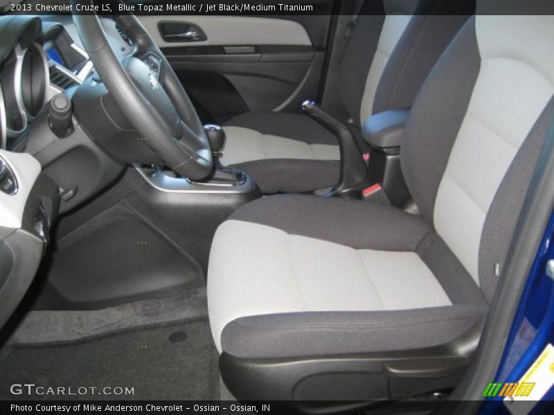 Blue Topaz Metallic / Jet Black/Medium Titanium 2013 Chevrolet Cruze LS