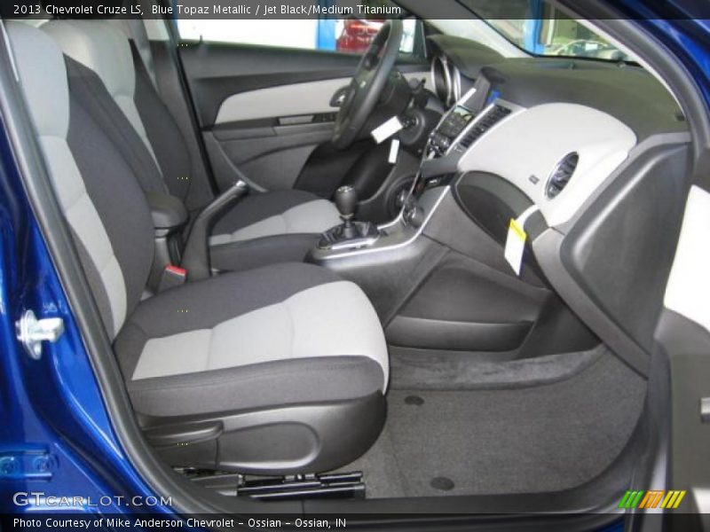 Blue Topaz Metallic / Jet Black/Medium Titanium 2013 Chevrolet Cruze LS