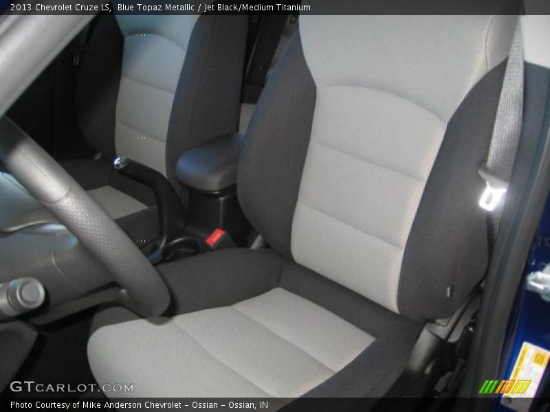 Blue Topaz Metallic / Jet Black/Medium Titanium 2013 Chevrolet Cruze LS