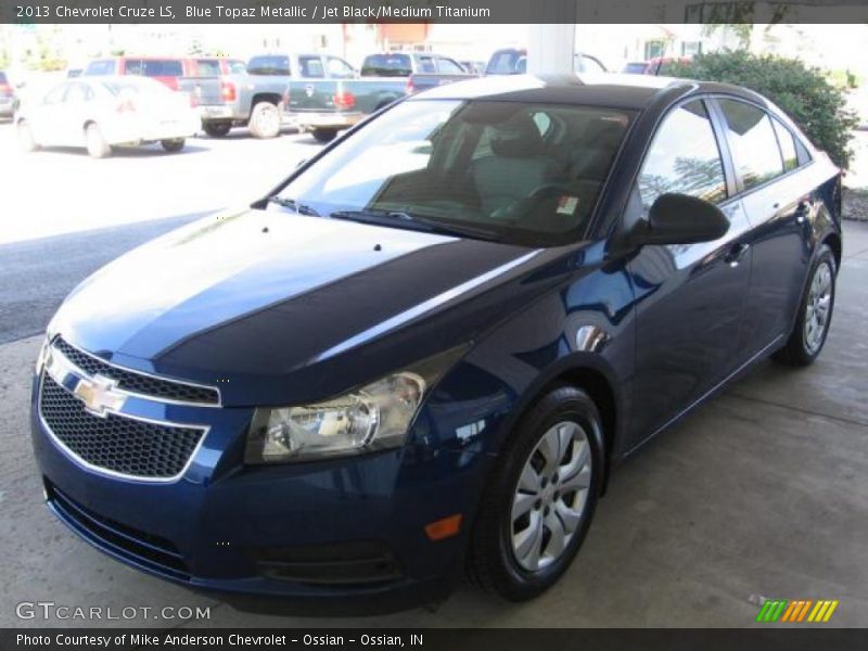 Blue Topaz Metallic / Jet Black/Medium Titanium 2013 Chevrolet Cruze LS