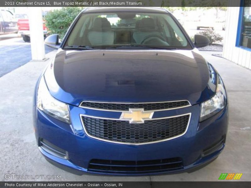 Blue Topaz Metallic / Jet Black/Medium Titanium 2013 Chevrolet Cruze LS