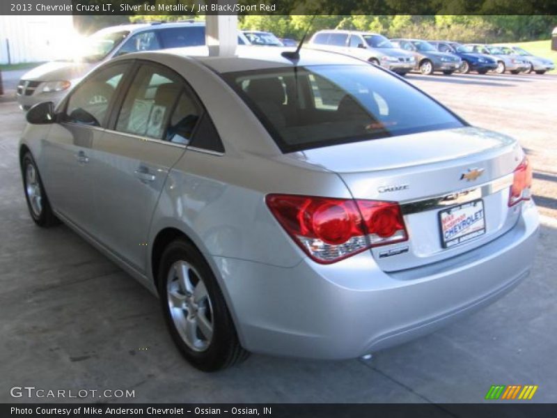 Silver Ice Metallic / Jet Black/Sport Red 2013 Chevrolet Cruze LT