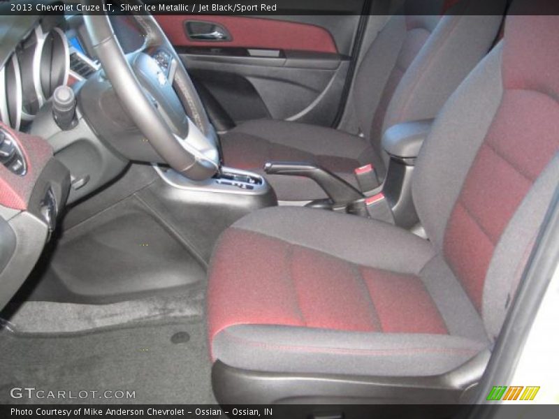 Silver Ice Metallic / Jet Black/Sport Red 2013 Chevrolet Cruze LT