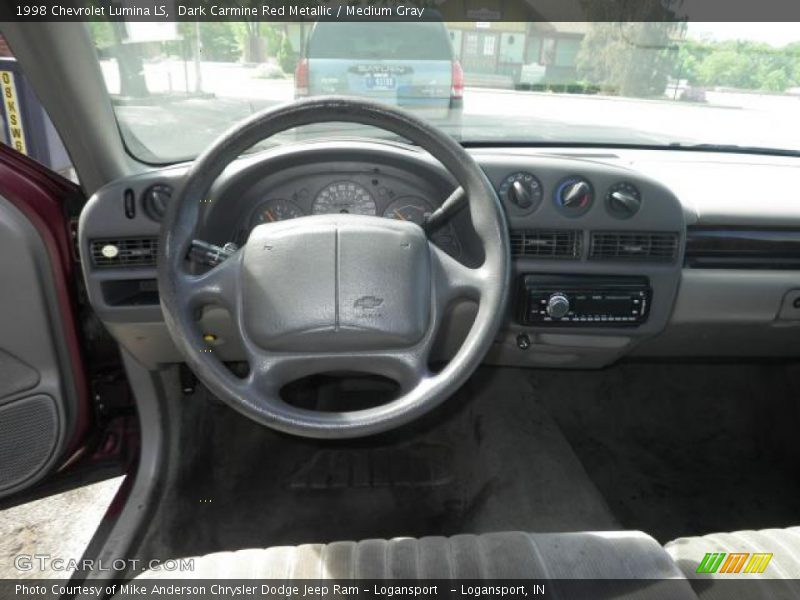 Dark Carmine Red Metallic / Medium Gray 1998 Chevrolet Lumina LS