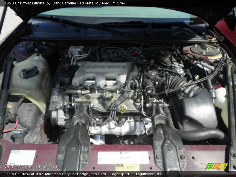 Dark Carmine Red Metallic / Medium Gray 1998 Chevrolet Lumina LS