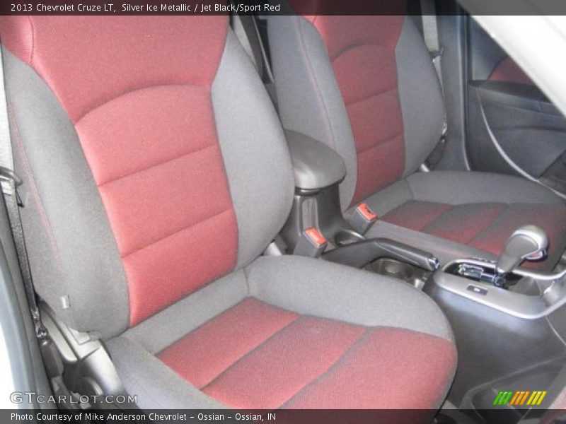 Silver Ice Metallic / Jet Black/Sport Red 2013 Chevrolet Cruze LT