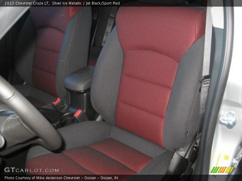 Silver Ice Metallic / Jet Black/Sport Red 2013 Chevrolet Cruze LT
