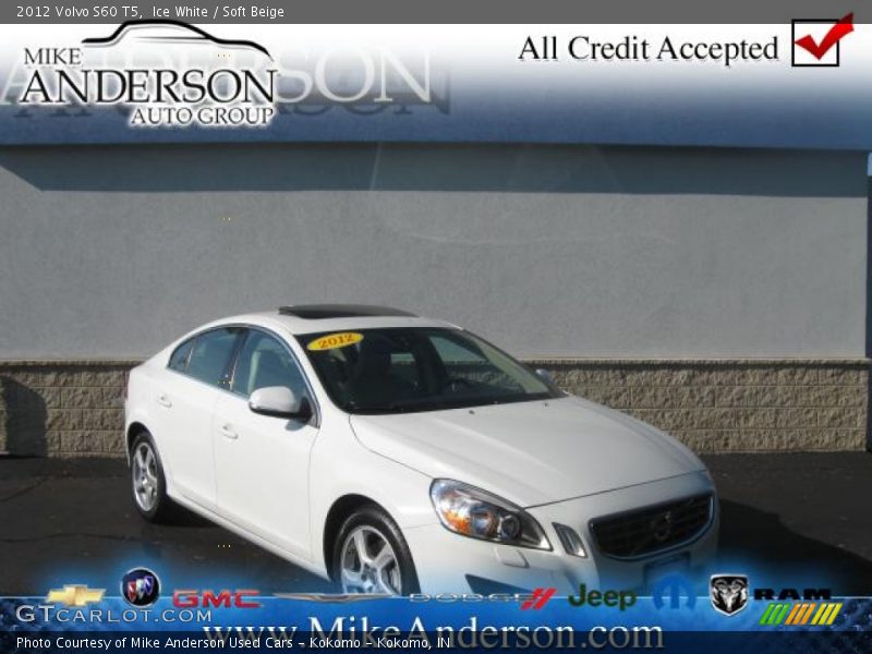 Ice White / Soft Beige 2012 Volvo S60 T5