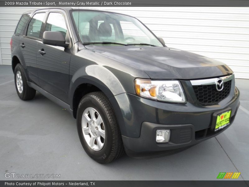 Monterey Gray Metallic / Dark Chocolate 2009 Mazda Tribute i Sport