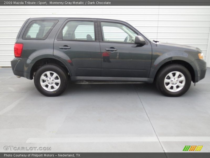 Monterey Gray Metallic / Dark Chocolate 2009 Mazda Tribute i Sport