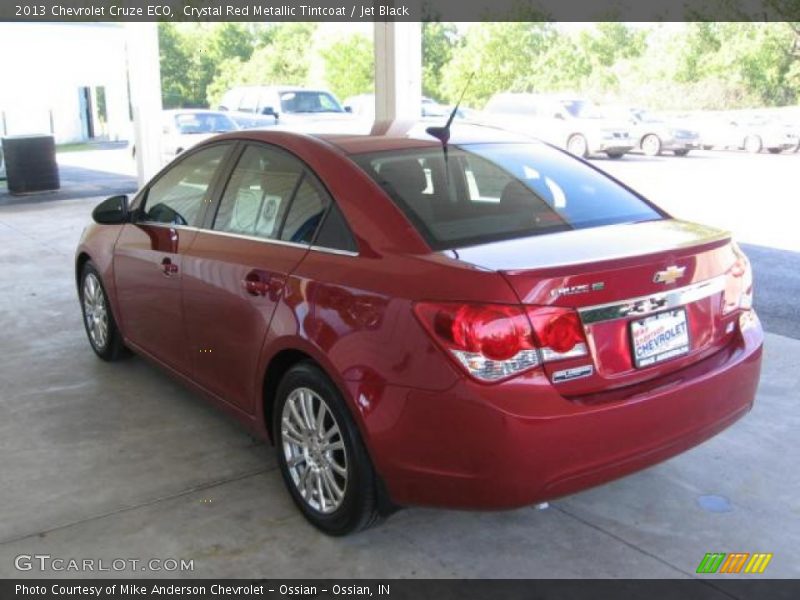 Crystal Red Metallic Tintcoat / Jet Black 2013 Chevrolet Cruze ECO