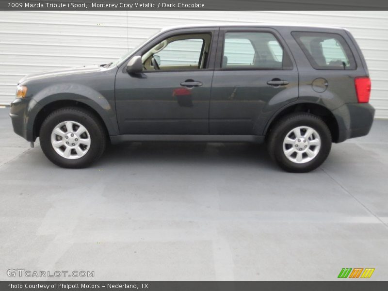 Monterey Gray Metallic / Dark Chocolate 2009 Mazda Tribute i Sport